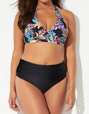 Summervivi-Halter Bikini with Foldover Brief