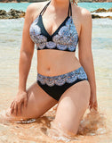 Summervivi-Avenger Sashi Black Halter Bikini
