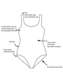 Summervivi-Chlorine Resistant  Xtra Life Shock Square Neck One Piece Swimsuit