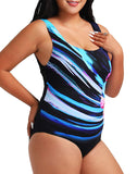 Summervivi-Multicolor Tank One Piece Swimsuit