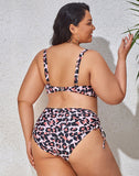 Summervivi-Colorful Print Plus Size Bikini