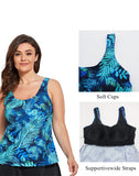 Summervivi-Leopard Print Stitching One-piece Swimsuit Sexy Lace Up One Shoulder Standard Size Swimsuit